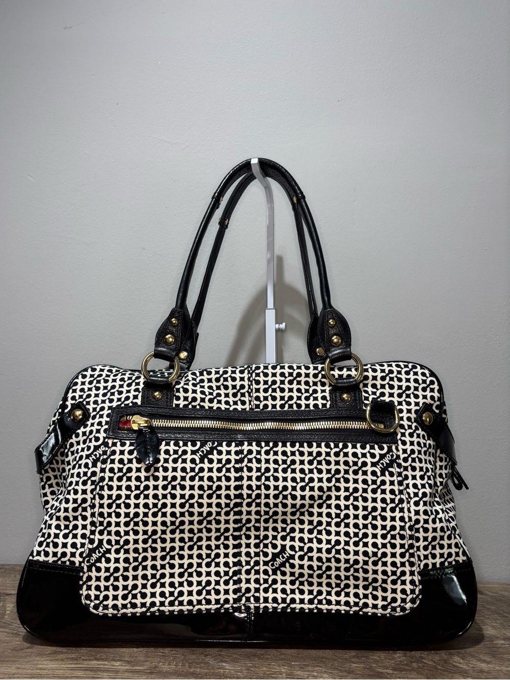 Coach Penelope Op Art Travel Tote - Picture 6 of 12